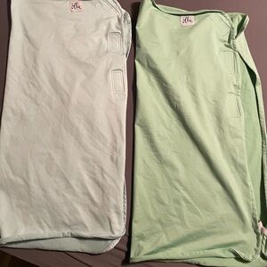 The Ollie Swaddles- Light Green & Sky blue